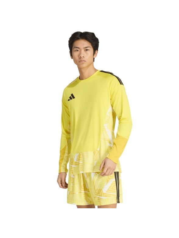 Adidas Tiro 26 Competition Goalkeeper Jersey Long Sleeve marškinėliai vyrams, geltoni KB5250 Adidas Tiro 26 Competition Goalkeeper Jersey Long Sleeve marškinėliai vyrams, geltoni KB5250