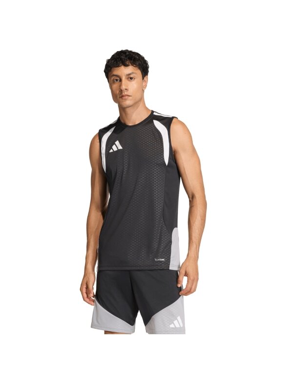 adidas Tiro 26 Competition Sleeveless Jersey marškinėliai vyrams juodi JX4253