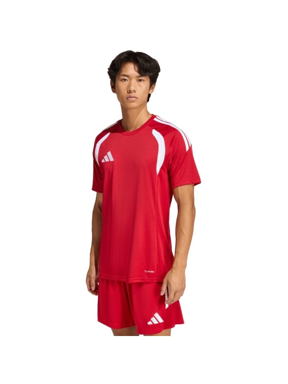Adidas Tiro 26 League Jersey marškinėliai vyrams raudoni KB1355 Adidas Tiro 26 League Jersey marškinėliai vyrams raudoni KB1355