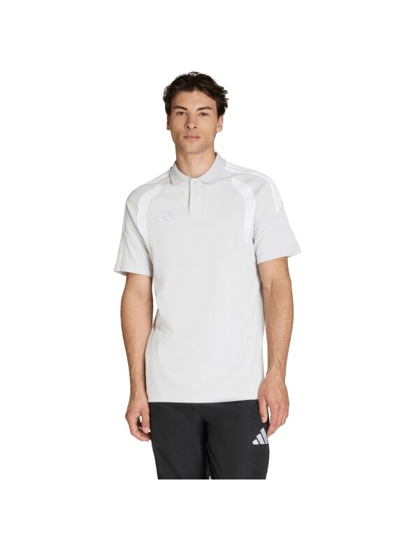 Adidas Tiro 26 League Polo marškinėliai vyrams šviesiai pilki KF3399 Adidas Tiro 26 League Polo marškinėliai vyrams šviesiai pilki KF3399