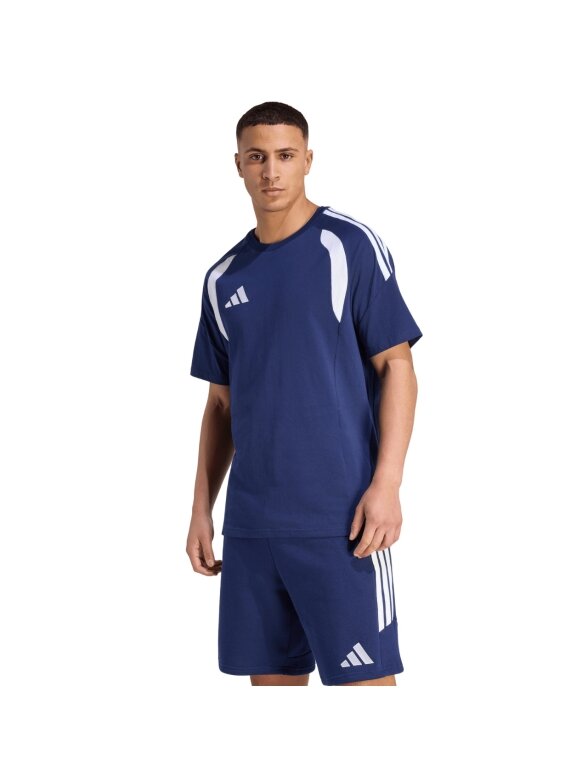 Adidas Tiro 26 League Tee vyriški marškinėliai tamsiai mėlyni JY7187 Adidas Tiro 26 League Tee vyriški marškinėliai tamsiai mėlyni JY7187