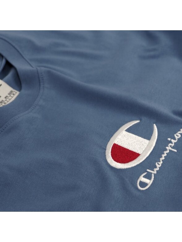 Champion Crewneck vyriški marškiniai mėlyni 220270 BS099 1