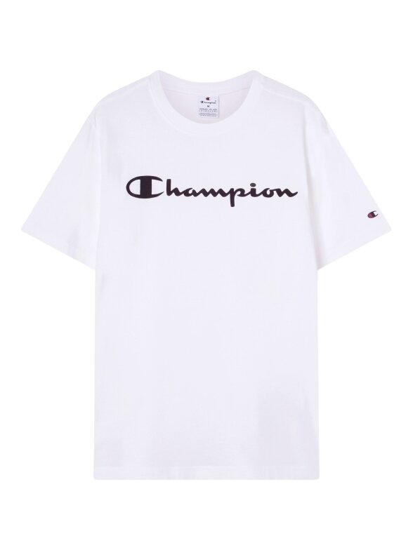Champion vyriški marškinėliai SS Tee, balti 221814 WW001 1 Champion vyriški marškinėliai SS Tee, balti 221814 WW001 1