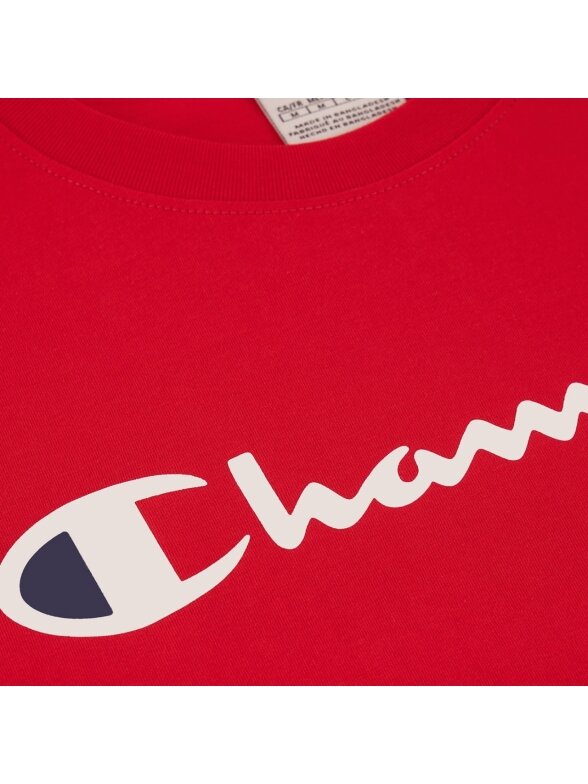 Champion SS Tee vyriški marškiniai raudoni 220256 RS054 4