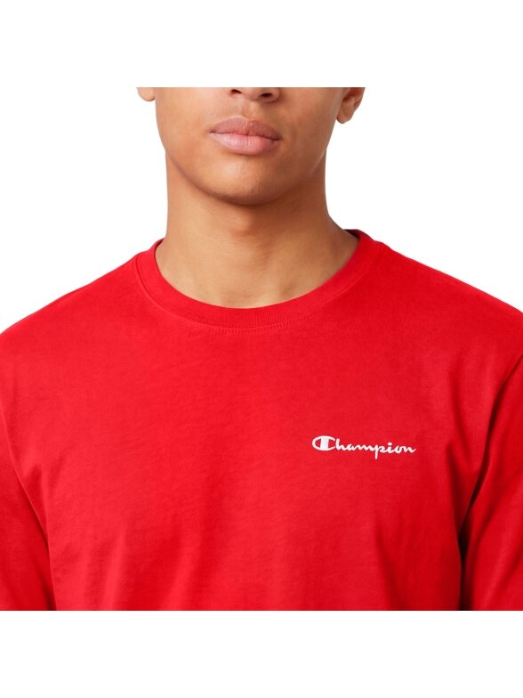 Vyriški marškiniai Champion SS Tee red 221798 RS067 3 Vyriški marškiniai Champion SS Tee red 221798 RS067 3