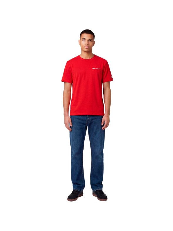 Vyriški marškiniai Champion SS Tee red 221798 RS067 4 Vyriški marškiniai Champion SS Tee red 221798 RS067 4