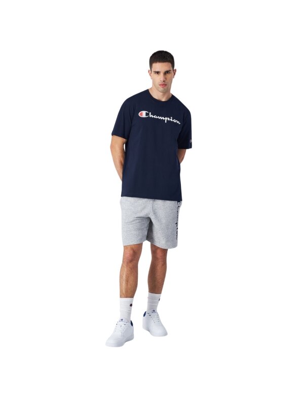 Champion SS Tee vyriški marškiniai, tamsiai mėlyni 220256 BS501 3 Champion SS Tee vyriški marškiniai, tamsiai mėlyni 220256 BS501 3