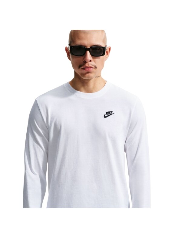 Nike vyriški marškinėliai Club Tee LS, balti AR5193 100 4
