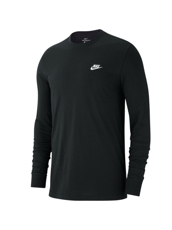 Nike vyriški marškinėliai Club Tee LS, juodi AR5193 010 1 Nike vyriški marškinėliai Club Tee LS, juodi AR5193 010 1