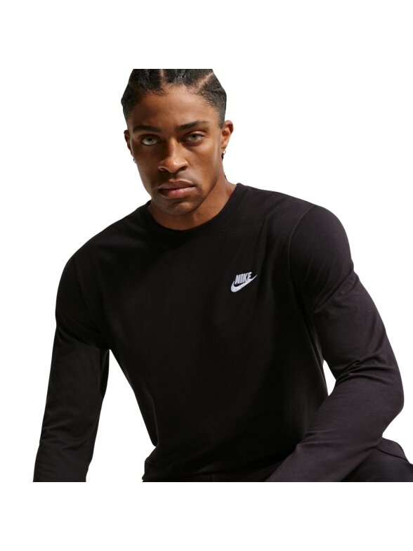 Nike vyriški marškinėliai Club Tee LS, juodi AR5193 010 6 Nike vyriški marškinėliai Club Tee LS, juodi AR5193 010 6