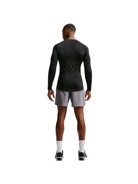 Nike marškinėliai vyrams Dri-Fit Pro ilgomis rankovėmis juodi FB7919 010 6