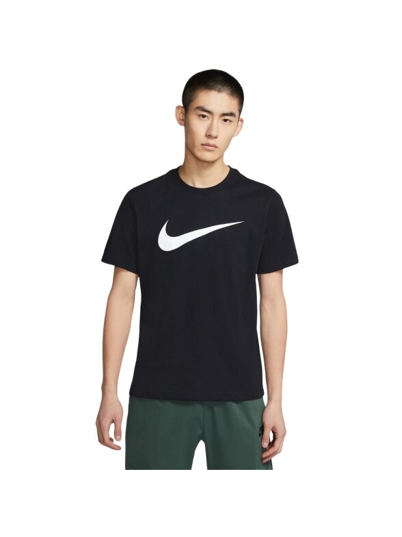 Nike Nsw Tee Icon Swoosh vyriški marškinėliai juodi DC5094 010 Nike Nsw Tee Icon Swoosh vyriški marškinėliai juodi DC5094 010
