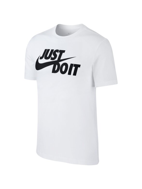 Nike Tee Just do It Swoosh vyriški marškinėliai balti AR5006 100 Nike Tee Just do It Swoosh vyriški marškinėliai balti AR5006 100