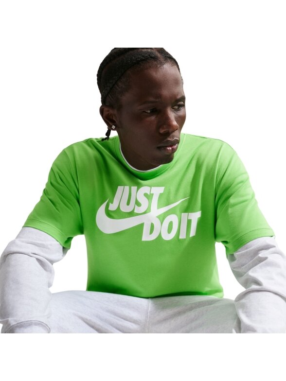 Nike marškinėliai vyrams Tee Just Do It Swoosh žali AR5006 308 3