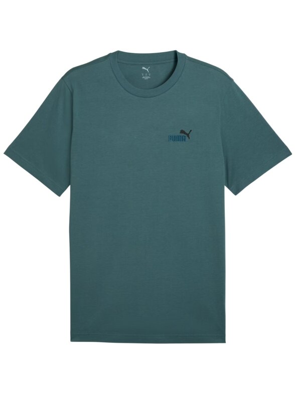 Puma Ess 2 Spalva Maži Nr. Vyriški marškinėliai 1 logotipu Tee žalia 684717 90 Puma Ess 2 Spalva Maži Nr. Vyriški marškinėliai 1 logotipu Tee žalia 684717 90