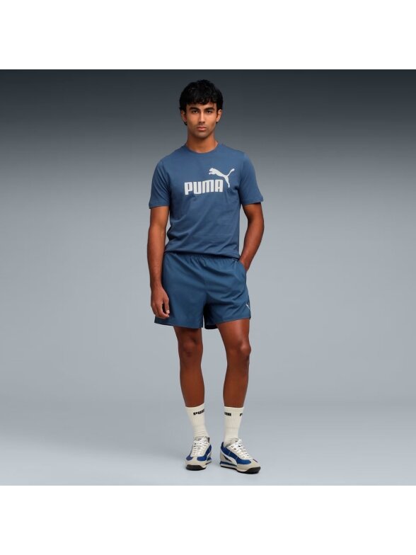Puma Ess No.1 Logo Tee vyriška marškinėliai mėlyni 682533 80 5
