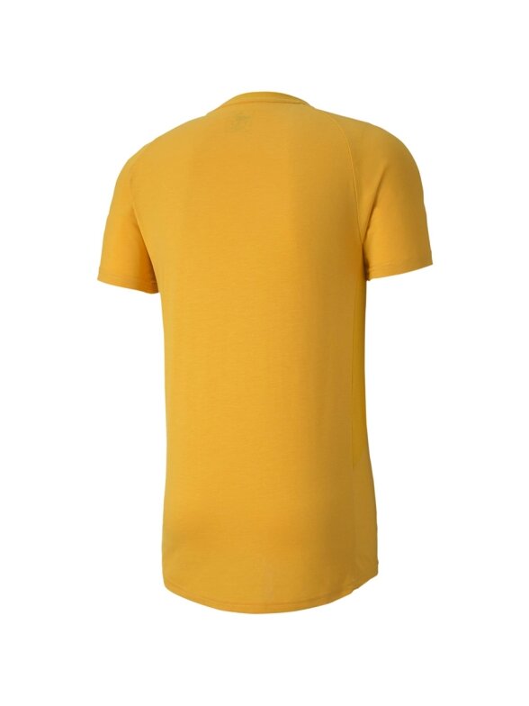 Puma Evostripe Lite Tee vyriški marškinėliai geltoni 581534 25 Puma Evostripe Lite Tee vyriški marškinėliai geltoni 581534 25