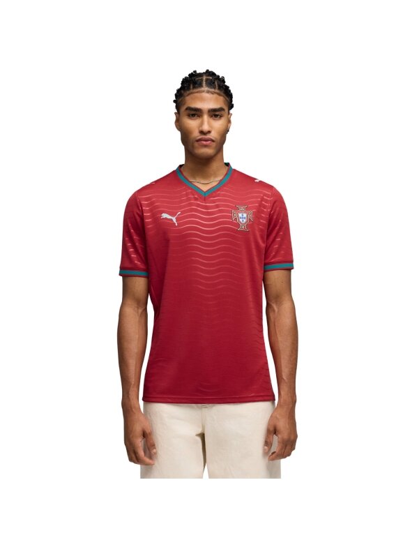 Puma vyriški marškinėliai FPF Portugal Home Jersey Replica Club, raudoni 783278 01 Puma vyriški marškinėliai FPF Portugal Home Jersey Replica Club, raudoni 783278 01