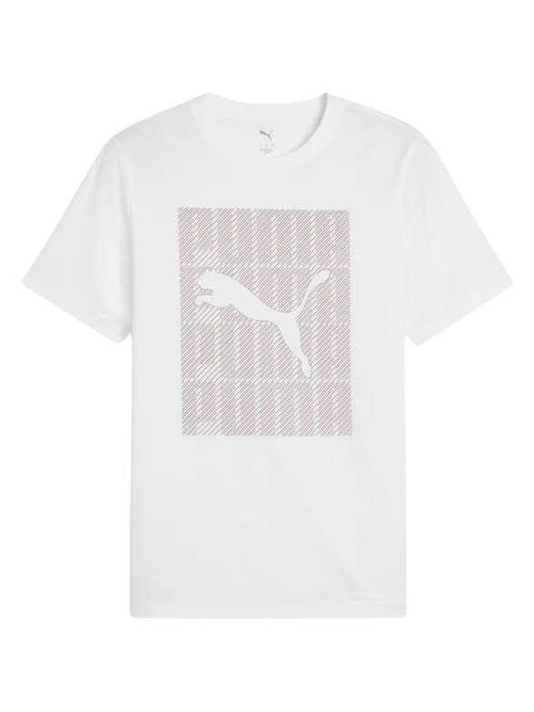 Puma Vyriški marškinėliai Graphics Wording Tee balti 684825 02