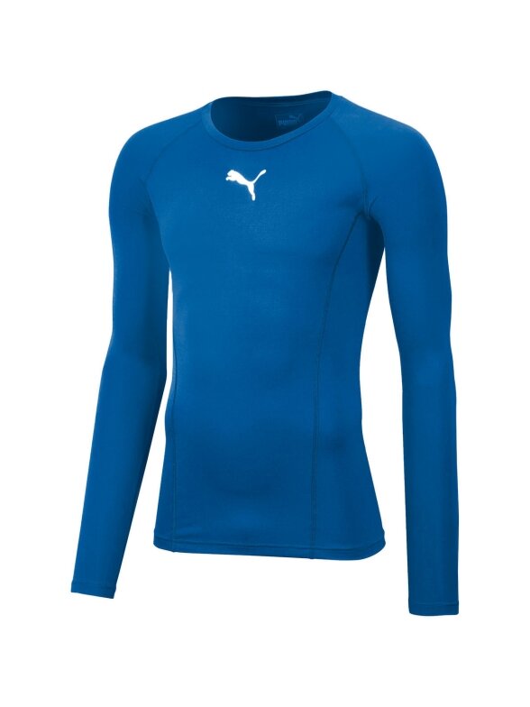 Puma Liga Baselayer Tee LS vyriški marškinėliai mėlyni 655920 02 Puma Liga Baselayer Tee LS vyriški marškinėliai mėlyni 655920 02