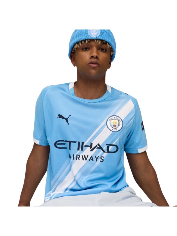 Puma vyriška MCFC Home Jersey Replica marškinėliai šviesiai mėlyni 780338 01 3
