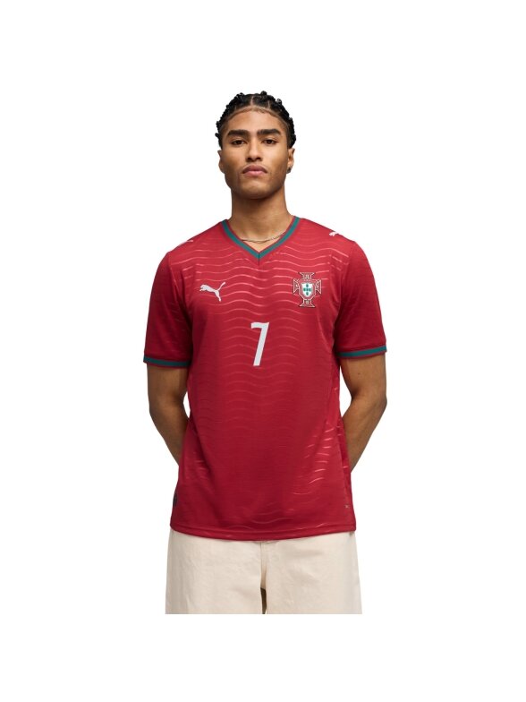 Puma vyriška Portugalija FPF Home Jersey Replica marškinėliai raudoni 788141 77