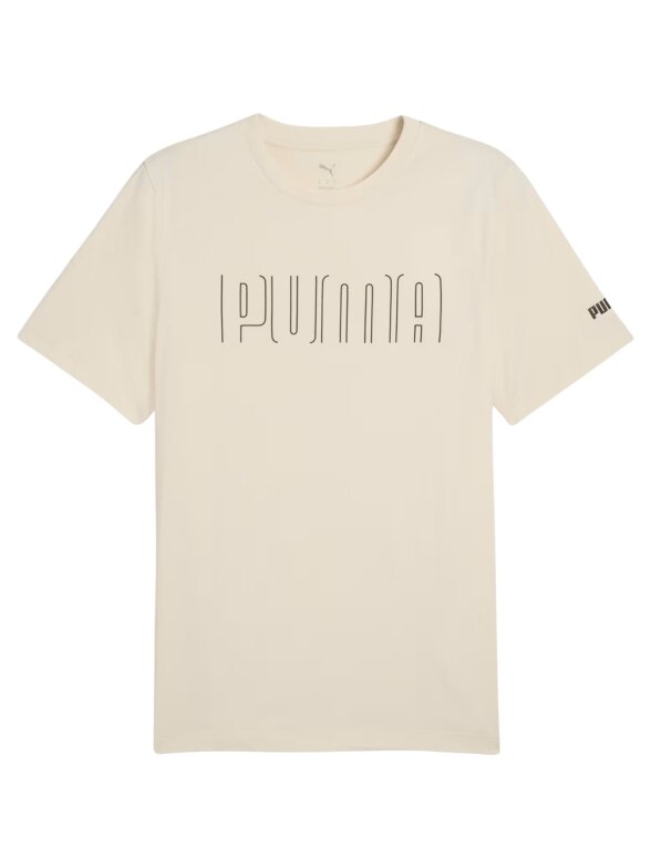 Puma vyriški marškinėliai Sport Graphic Tee smėlio spalvos 684617 87 Puma vyriški marškinėliai Sport Graphic Tee smėlio spalvos 684617 87