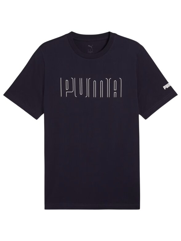 Puma Sport Graphic Tee marškinėliai vyrams tamsiai mėlyni 684617 16 1