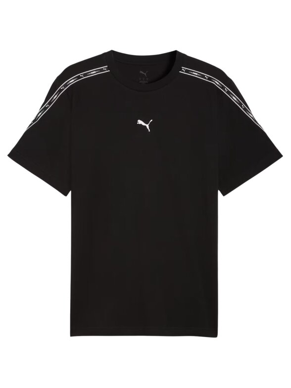 Puma Tape Tee marškinėliai vyrams, juodi 1