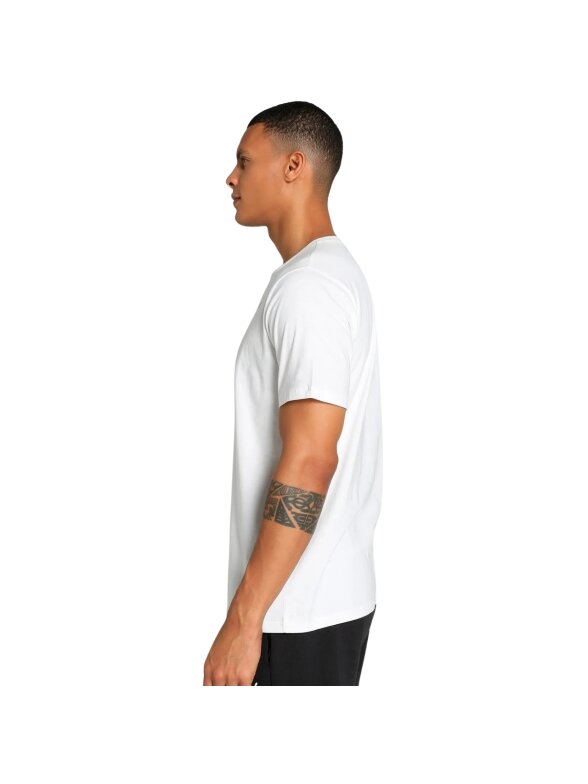 Puma Team Rise Logo Jersey Cotton vyriški marškinėliai balti 658705 04 4