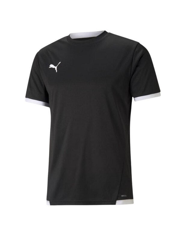 Puma teamLIGA Jersey vyriški marškinėliai juodi 704917 03 Puma teamLIGA Jersey vyriški marškinėliai juodi 704917 03