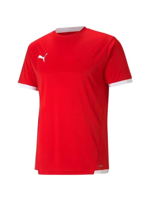 Puma teamLIGA Jersey vyriški marškinėliai raudoni 704917 01 Puma teamLIGA Jersey vyriški marškinėliai raudoni 704917 01