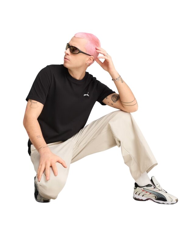 Puma Clothes Ess Tee vyriški marškinėliai juodi 629644 01 4