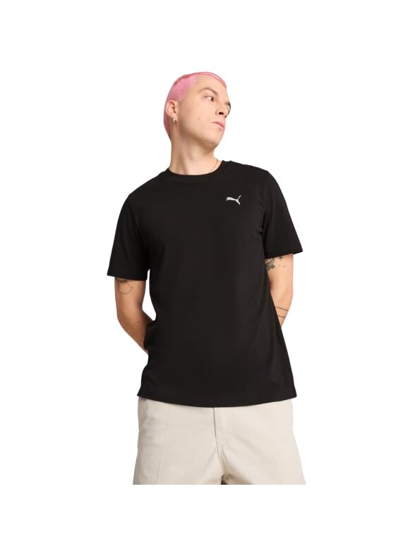 Puma Clothes Ess Tee vyriški marškinėliai juodi 629644 01