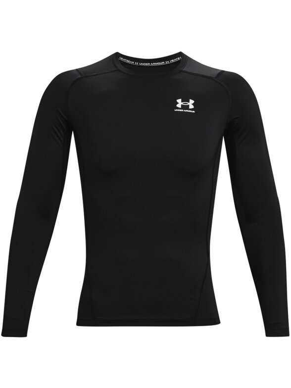Under Armour HG Armor Comp LS vyriški marškinėliai juodi 1361524 001
