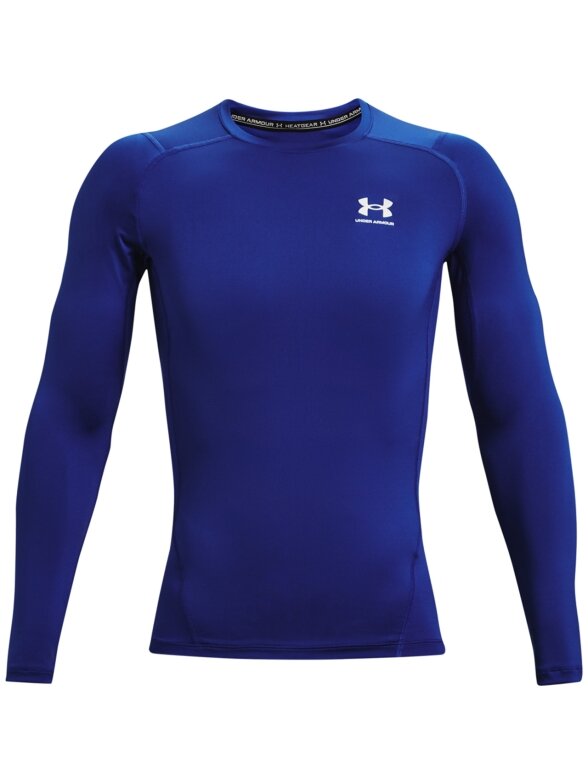 Under Armour HG Armor Comp LS vyriški marškinėliai mėlyni 1361524 400