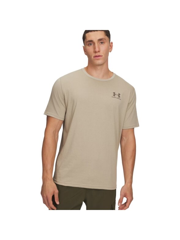 Under Armour Sportstyle LC SS vyriška marškinėliai smėlio spalvos 1326799 302