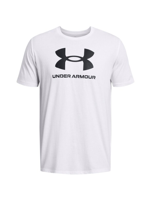Under Armour Sportstyle Logo vyriški marškinėliai balti 1382911 100 Under Armour Sportstyle Logo vyriški marškinėliai balti 1382911 100
