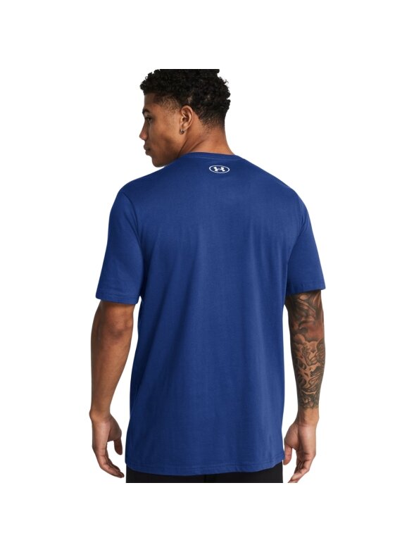 Under Armour Sportstyle Logo marškiniai vyrams tamsiai mėlyni 3