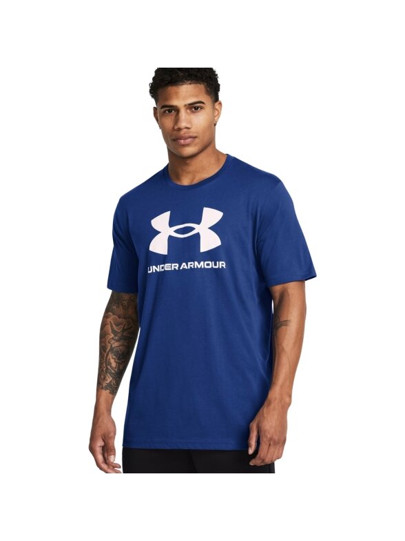 Under Armour Sportstyle Logo marškiniai vyrams tamsiai mėlyni Under Armour Sportstyle Logo marškiniai vyrams tamsiai mėlyni