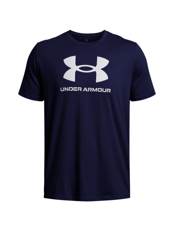 Under Armour Sportstyle Logo vyriški marškinėliai, tamsiai mėlyni 1382911 408 Under Armour Sportstyle Logo vyriški marškinėliai, tamsiai mėlyni 1382911 408