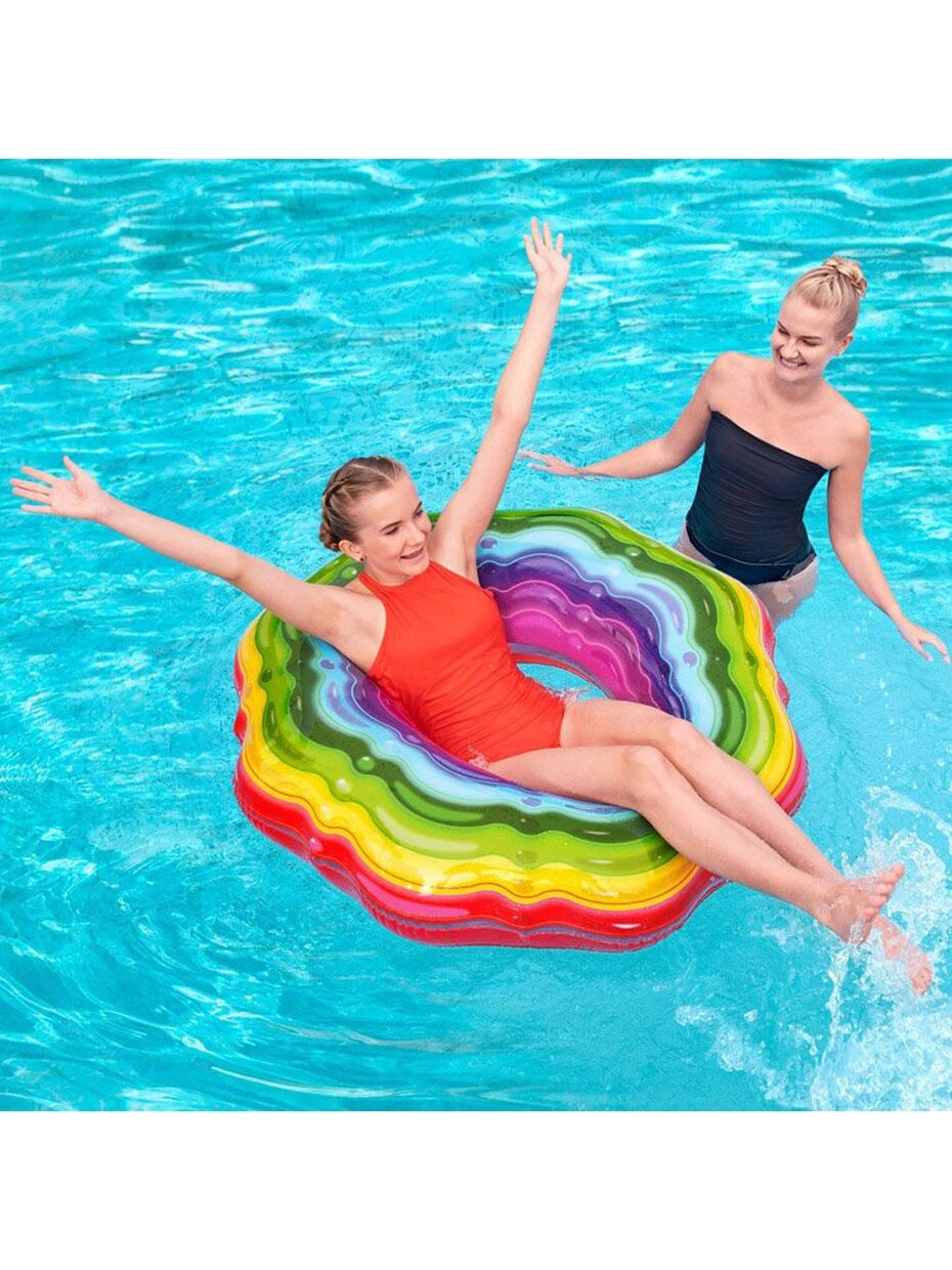 Bestway Rainbow plaukimo žiedas 115cm 36163 7463 1