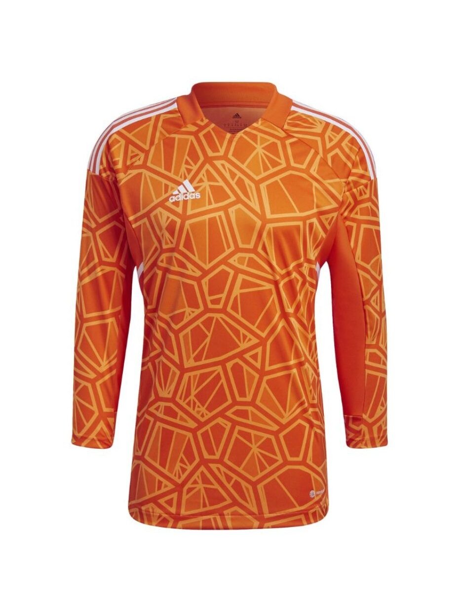 Adidas Condivo 22 Golakeeper vyriški vartininko marškiniai ilgomis rankovėmis, oranžiniai HB1617