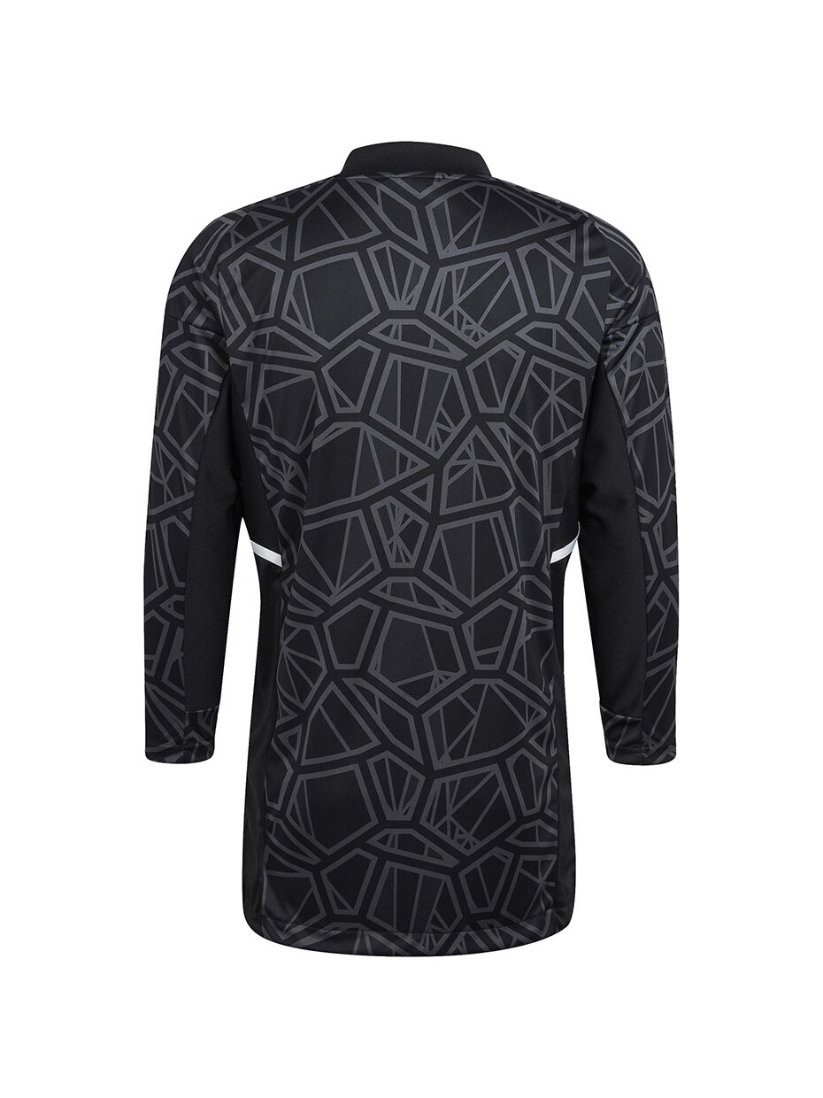 Adidas Condivo 22 Jersey ilgomis rankovėmis vyriški vartininko marškiniai, juodi HB1615 1 Adidas Condivo 22 Jersey ilgomis rankovėmis vyriški vartininko marškiniai, juodi HB1615 1