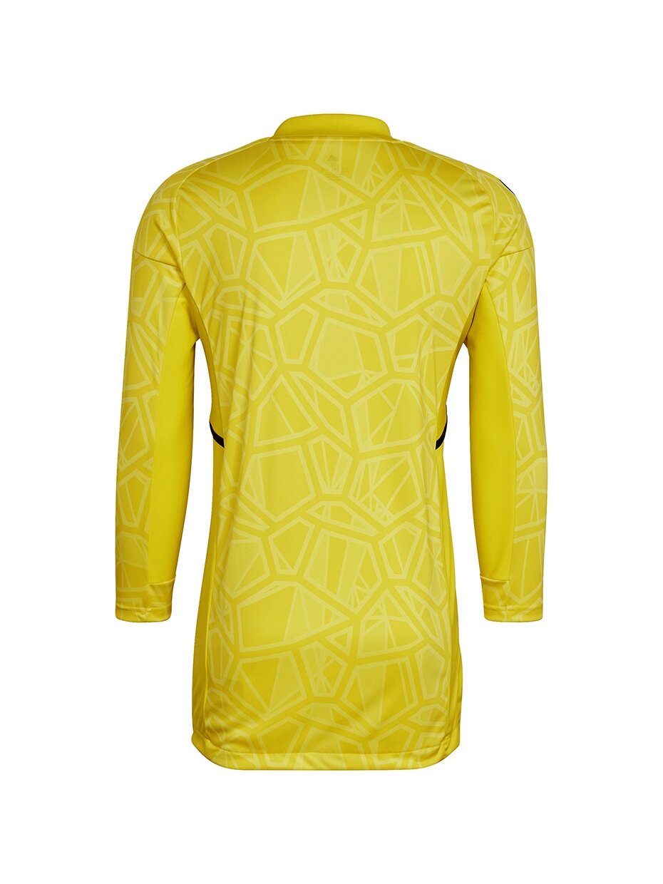 Adidas Condivo 22 Jersey ilgomis rankovėmis vyriški vartininko marškiniai, geltoni HF0137 2 Adidas Condivo 22 Jersey ilgomis rankovėmis vyriški vartininko marškiniai, geltoni HF0137 2