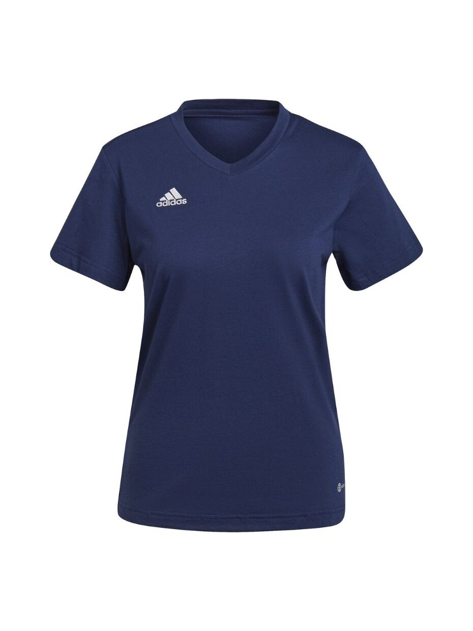 Adidas Entrada 22 moteriški marškinėliai, tamsiai mėlyni HC0440