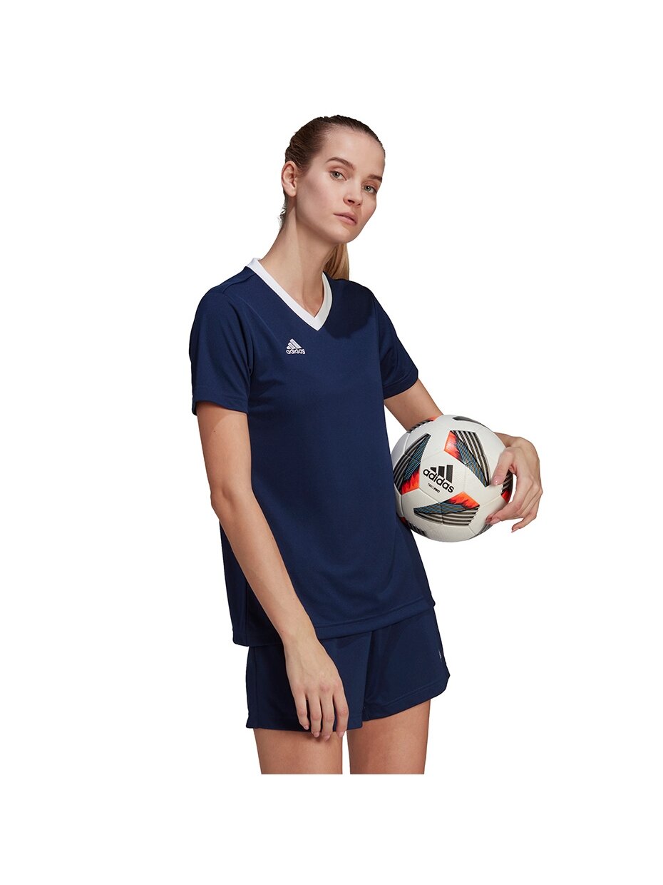 Adidas Entrada 22 Moteriški marškinėliai, tamsiai mėlyni H59849 3