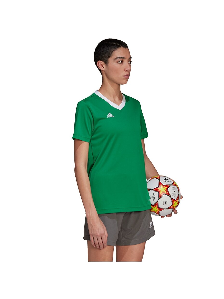 Adidas Entrada 22 Moteriški marškinėliai žali HI2124 3