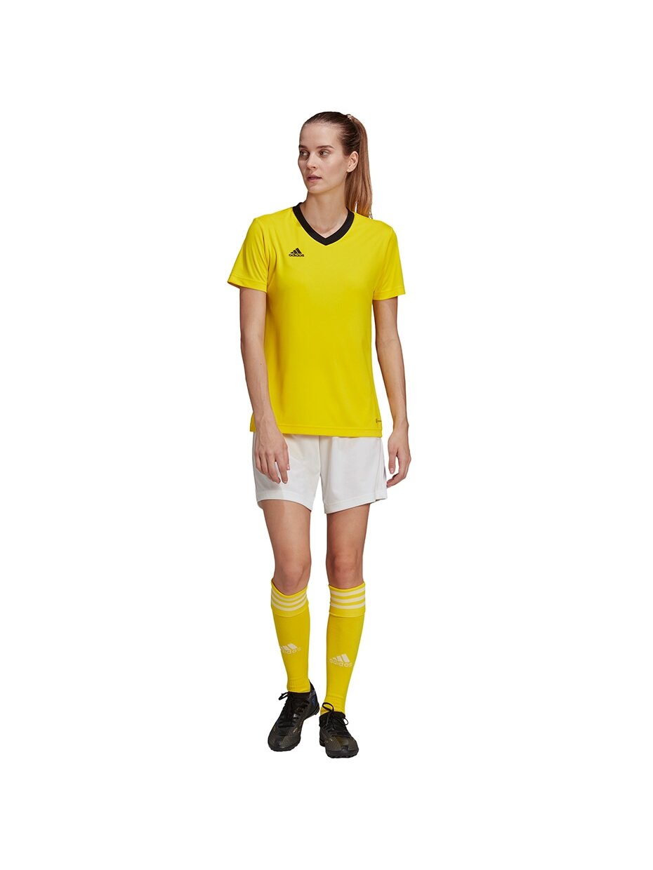 Adidas Entrada 22 Moteriški marškinėliai geltoni HI2125 5 Adidas Entrada 22 Moteriški marškinėliai geltoni HI2125 5