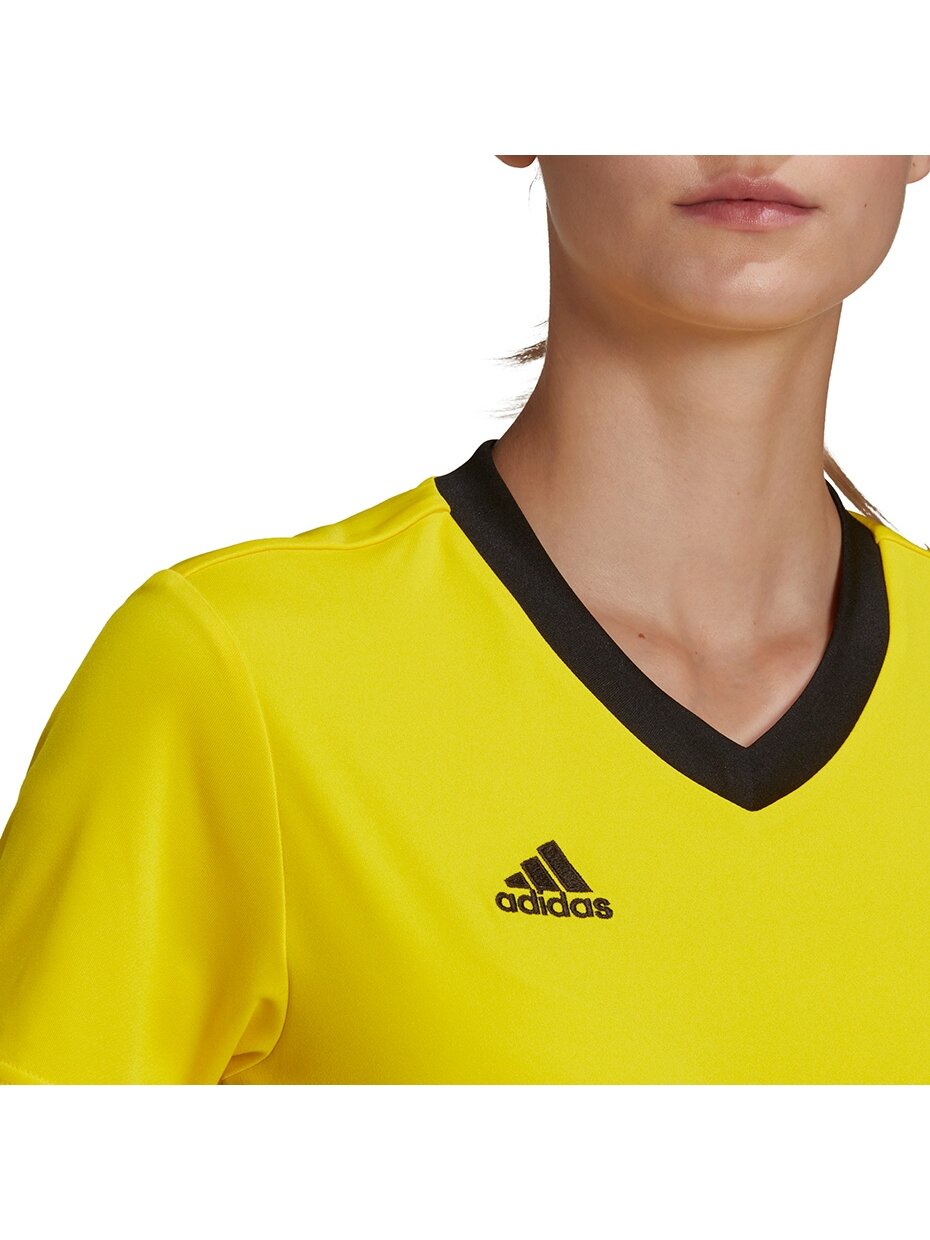 Adidas Entrada 22 Moteriški marškinėliai geltoni HI2125 7